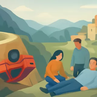 Camioneta cayó por un barranco camino a Quila Quina: dos personas resultaron heridas