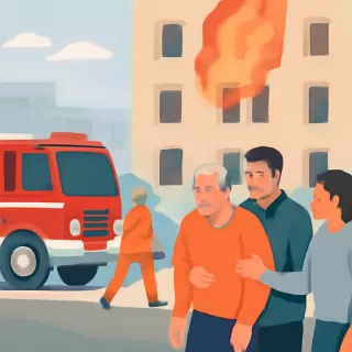 Incendio en departamento de Palermo dejó cinco heridos, uno con graves quemaduras