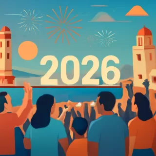 Multitud celebró el Año Nuevo 2026 en La Serena con presencia de sanjuaninos