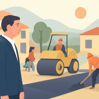 Avanzan las obras de infraestructura en barrios de San Martín, Mendoza