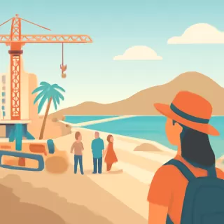 Archivo histórico revela los inicios de la construcción de la Avenida del Mar en La Serena, Chile