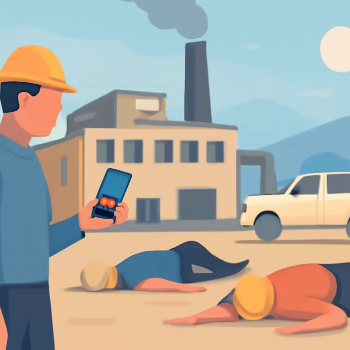Accidente laboral en Santa Catarina deja dos trabajadores muertos y se filtra video del incidente