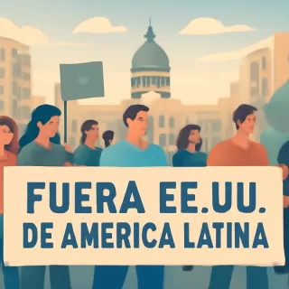 ATE organiza marcha en Buenos Aires contra la intervención estadounidense en Venezuela