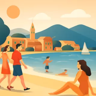 Jornada de calor y sol en Bariloche con temperaturas superiores a 30 grados