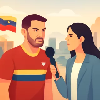 Ezequiel Neira describe la vida en Venezuela en medio del conflicto político