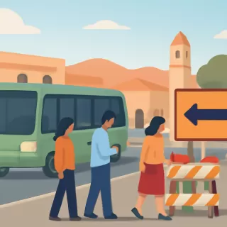 Desvíos temporales en líneas de colectivos por obras en la ruta nacional 51 en Salta