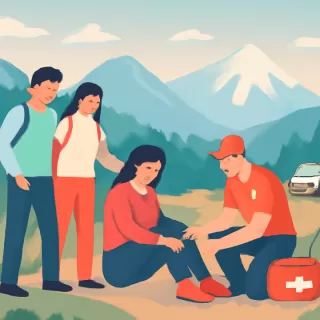 Rescatan a mujer con lesión en la rodilla en sendero hacia refugio Hielo Azul