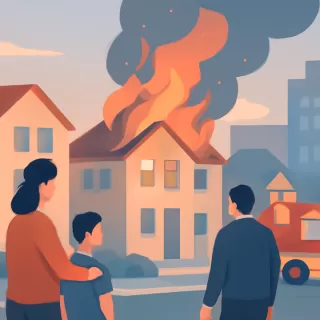 Incendio consumió una vivienda en barrio Manzano esta madrugada