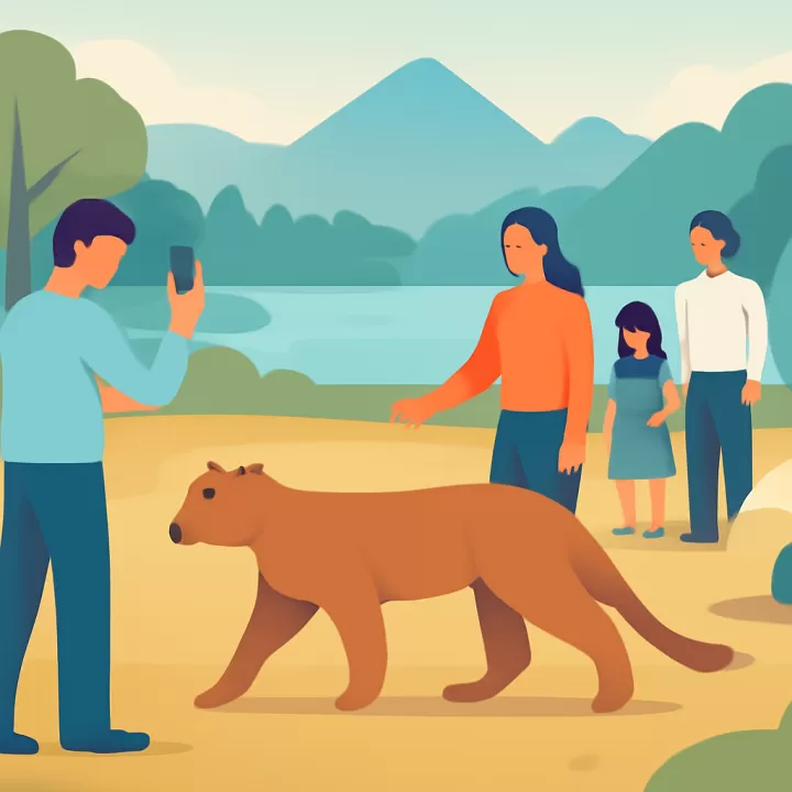 Un puma fue avistado en un camping de Villa La Angostura