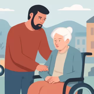 Vecino de Bariloche pide ayuda para cuidar a su madre enferma tras perder su trabajo