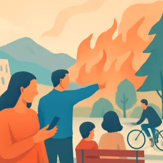 Recomendaciones para actuar ante incendios forestales en Bariloche