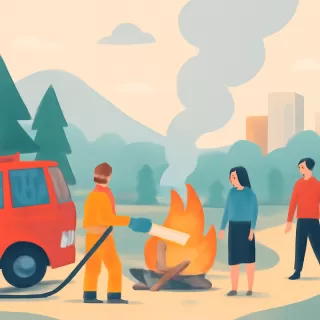 Bomberos controlaron rápidamente un incendio forestal en zona Puerto