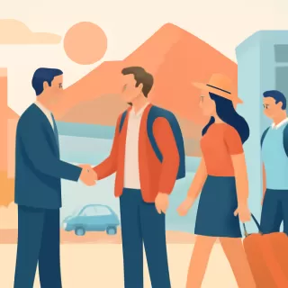 Matías Stevanato recibió a los primeros turistas del 2026 en Maipú