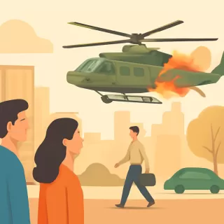 Helicóptero militar de EE.UU. alcanzado por fuego venezolano durante operación en Caracas regresó a la base