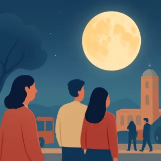 La Súper Luna iluminó el cielo de San Juan en enero de 2026