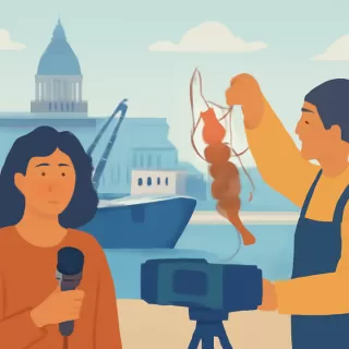 Serie documental "Captura Salvaje" aborda la pesca del langostino patagónico en Argentina