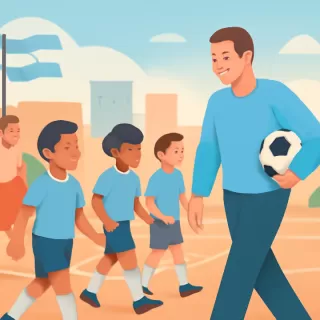 Pablo Benítez regresó al Mundialito de Trinidad como profesor y guía de niños