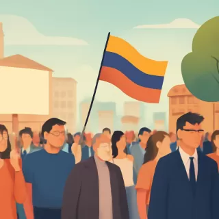 Protestas en España contra la intervención de Estados Unidos en Venezuela