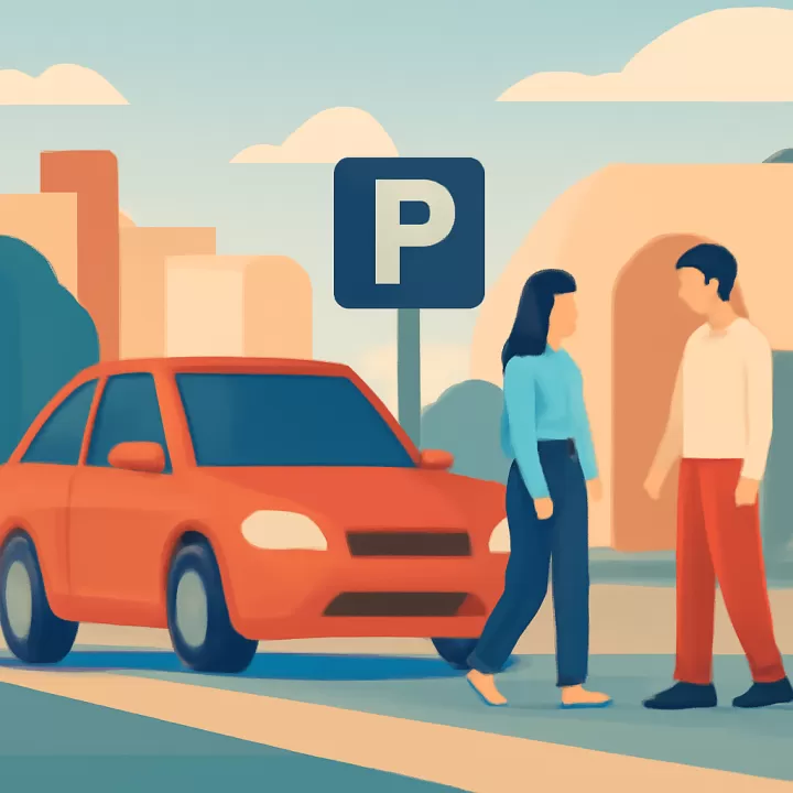 Conductor chileno obstaculizó acceso al estacionamiento público del Itsmo Quetrihué