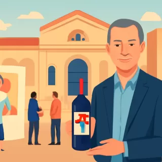 Juan Canavesi presenta un vino con su nombre y obra en el Palacio Ferreyra