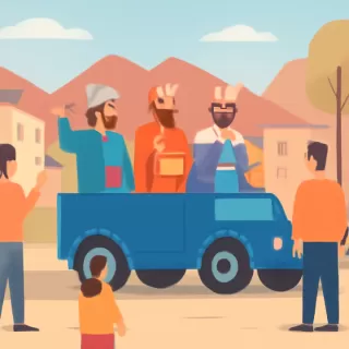 La caravana de los Reyes Magos recorre los distritos de Luján de Cuyo