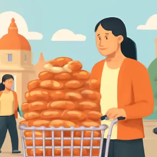 Mujer compra 1,000 roscas de reyes en Guadalajara para revender en Manzanillo, Colima