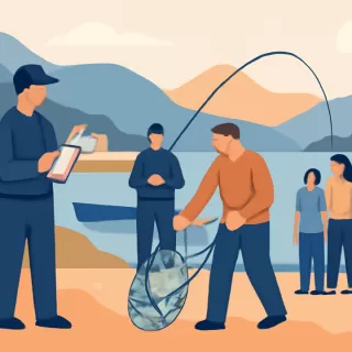 Operativo detecta pesca ilegal y decomisos en el Embalse Alicurá