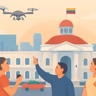Disparos y drones sobre el Palacio de Miraflores en Caracas tras la asunción de Delcy Rodríguez