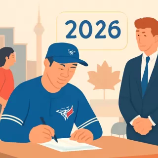 Kazuma Okamoto firma con los Azulejos de Toronto para la temporada 2026 de la MLB
