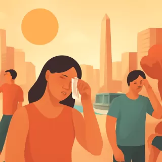 El calor extremo afecta la vida cotidiana en Buenos Aires en enero de 2026