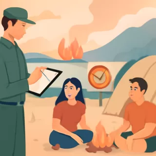 Guardaparques labran multas millonarias por fogatas y acampe en zonas no habilitadas durante emergencia ígnea