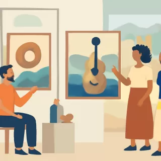 Artistas recicladores portorriqueña y rosarino exponen en Bariloche