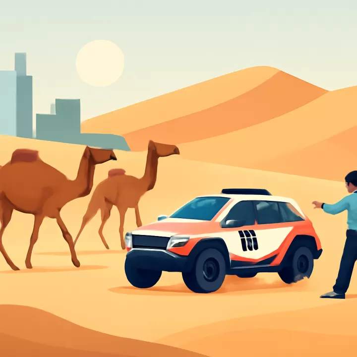 Luciano Benavides evita camellos en la tercera etapa del Rally Dakar 2026