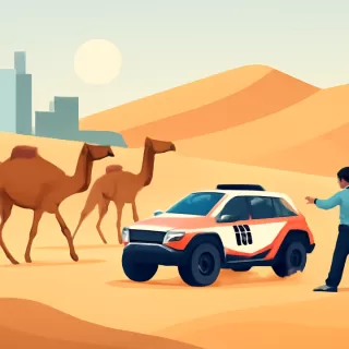 Luciano Benavides evita camellos en la tercera etapa del Rally Dakar 2026