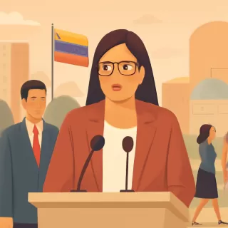 Delcy Rodríguez, líder del chavismo y presidenta encargada de Venezuela