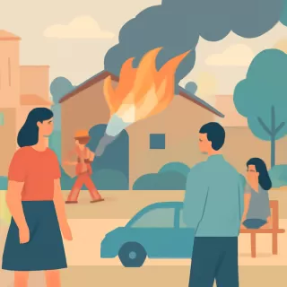 Incendio destruyó depósito de piletas de fibra de vidrio en barrio Gran Parque, Córdoba