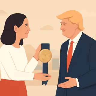 María Corina Machado ofrece su Nobel de la Paz a Donald Trump tras ser ignorada por él