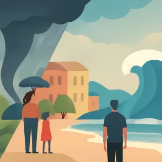 Tromba marina, tormentas e intenso oleaje afectan el centro-sur de Brasil a comienzos de enero