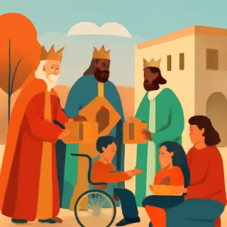 Los Reyes Magos llevaron alegría a los niños de la Fundación H.O.P.e en Salta