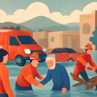 Equipos de emergencia asistieron a personas afectadas por el temporal de lluvia en el Valle de Lerma