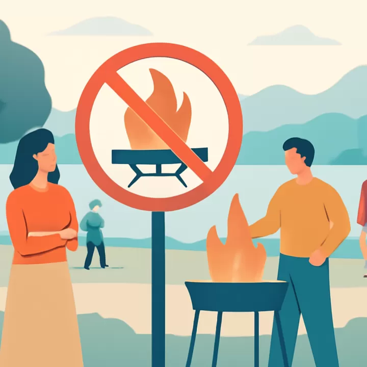 Prohibición de hacer fuego en parrillas al aire libre por emergencia ígnea en Villa La Angostura