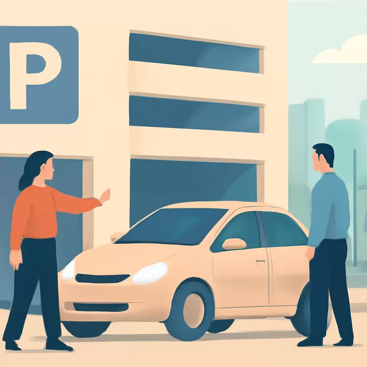 Vehículo obstruyó acceso y salida en estacionamiento público del Itsmo Quetrihué