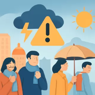 Descenso de temperaturas y alerta amarilla por tormentas en San Juan este miércoles