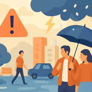 Mendoza bajo alertas naranja y amarilla por tormentas y caída de granizo