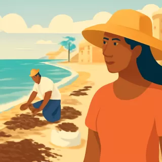 El sargazo continúa invadiendo las costas del Caribe y afecta la salud y ecosistemas locales