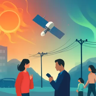 Impacto potencial de una tormenta solar extrema en satélites, energía y comunicaciones terrestres