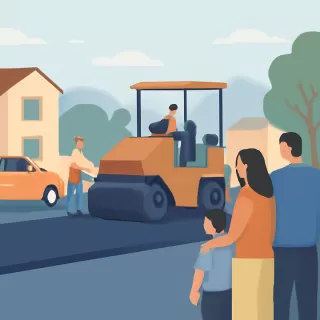 Provincia confirma asfaltado de 35 cuadras en el barrio Las Piedritas en Villa La Angostura