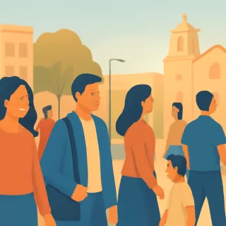 Imágenes de sanjuaninos en La Serena el martes