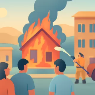 Voraz incendio afectó una vivienda en el Barrio Smata de Capital