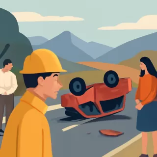 Fallece un brigadista en un choque frontal en la ruta 40, Chubut